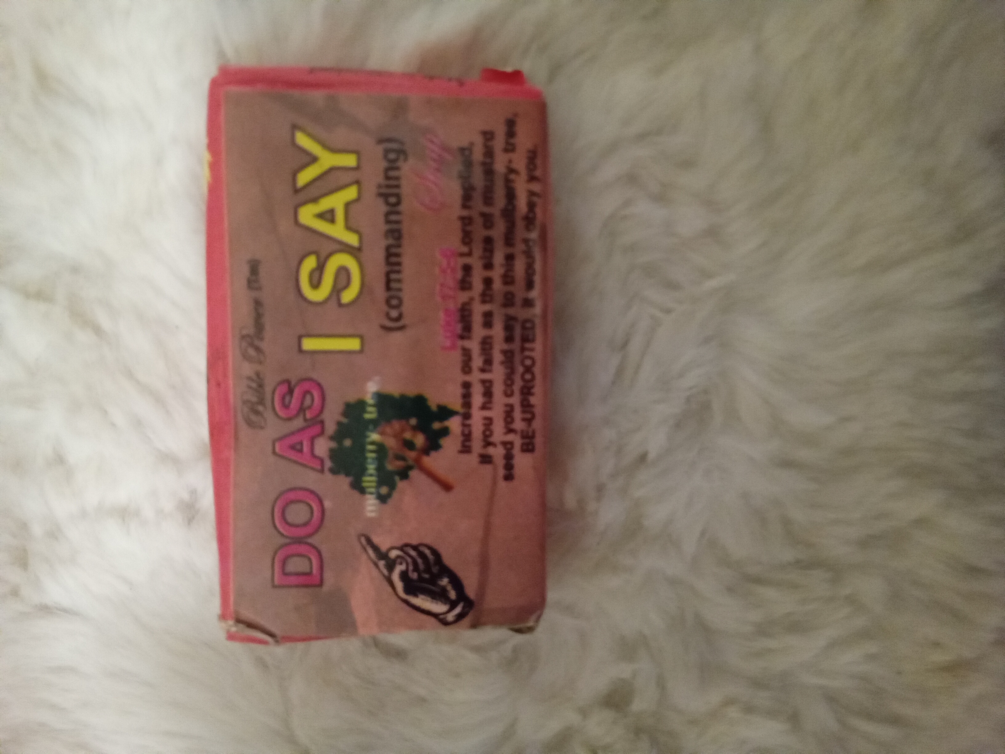 Do As I Say Spiritual Bar Soap