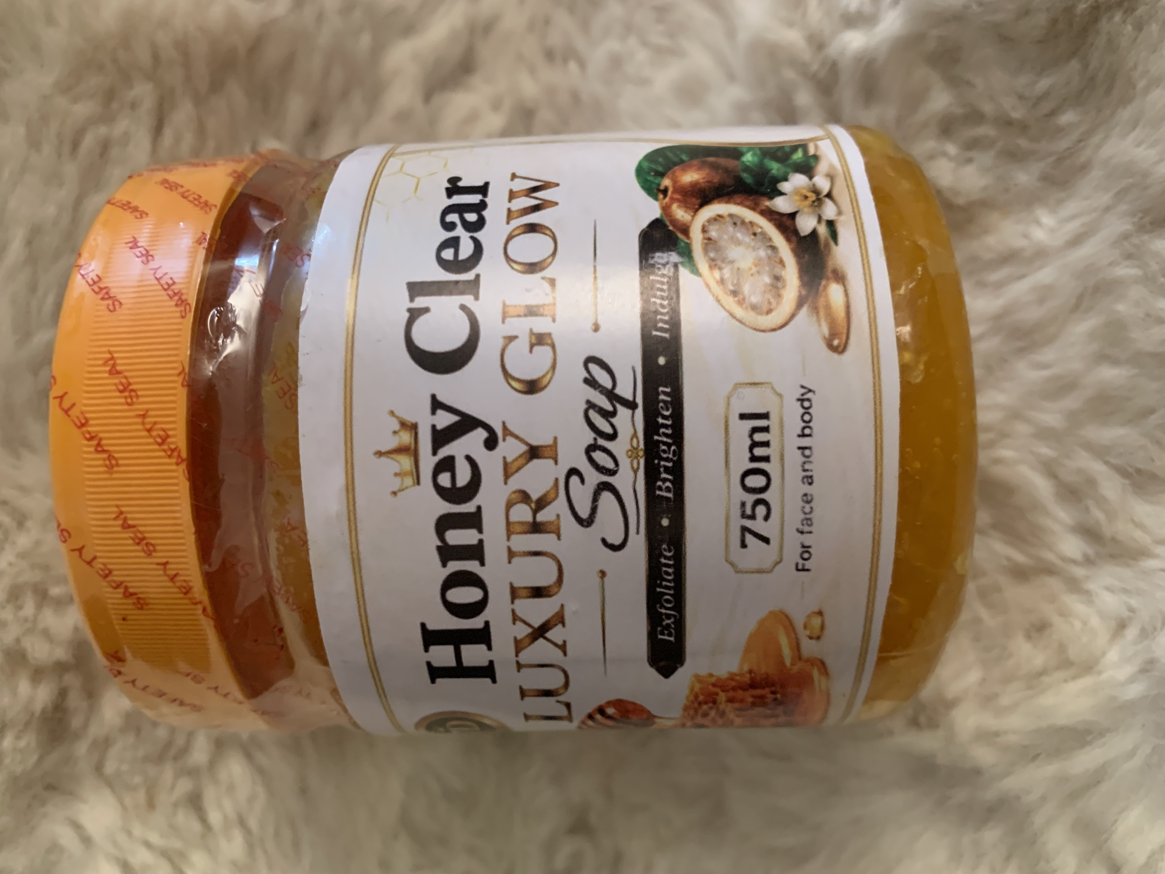 Honey clear luxury glow soap