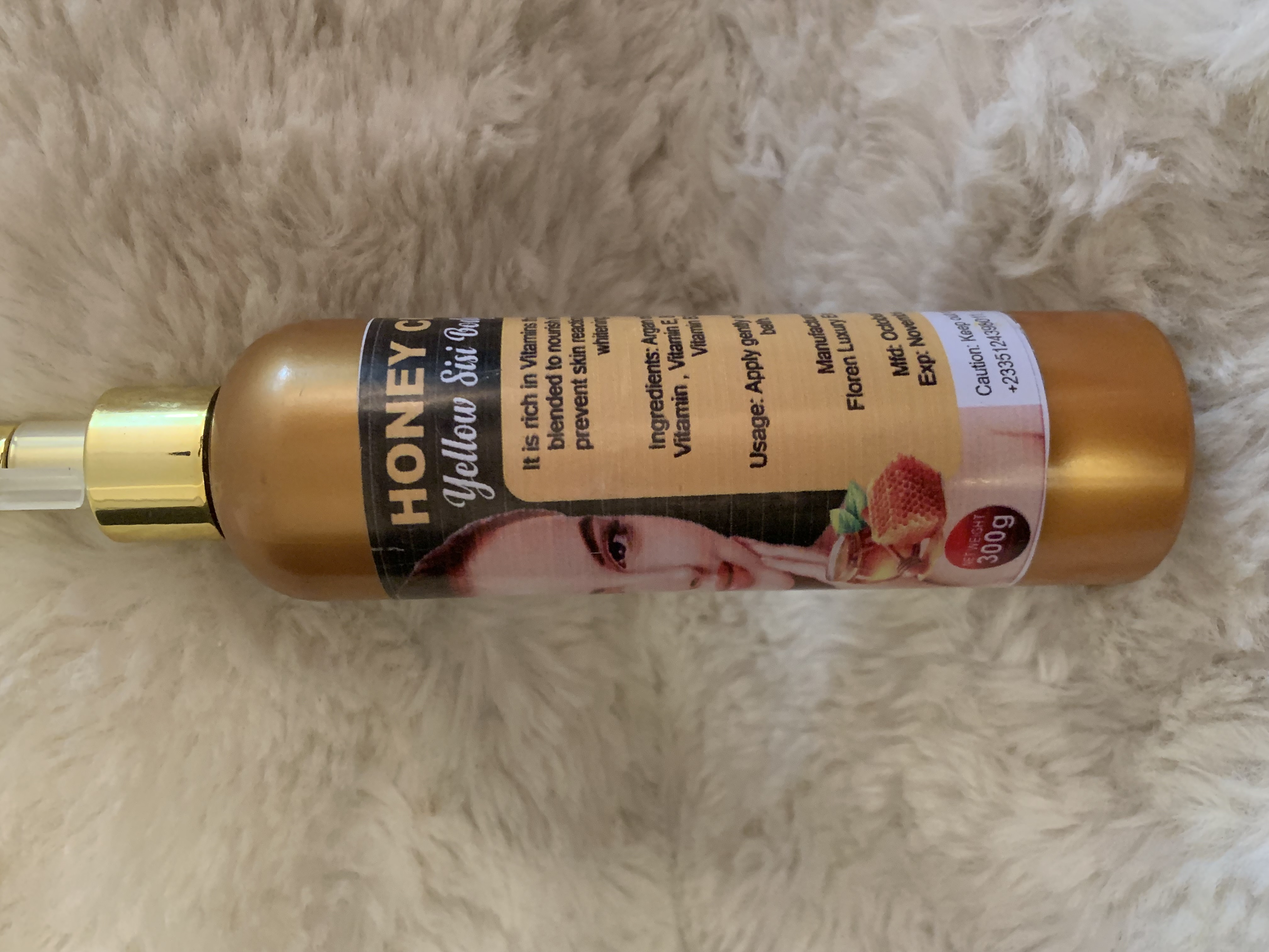 Honey clear body lotion