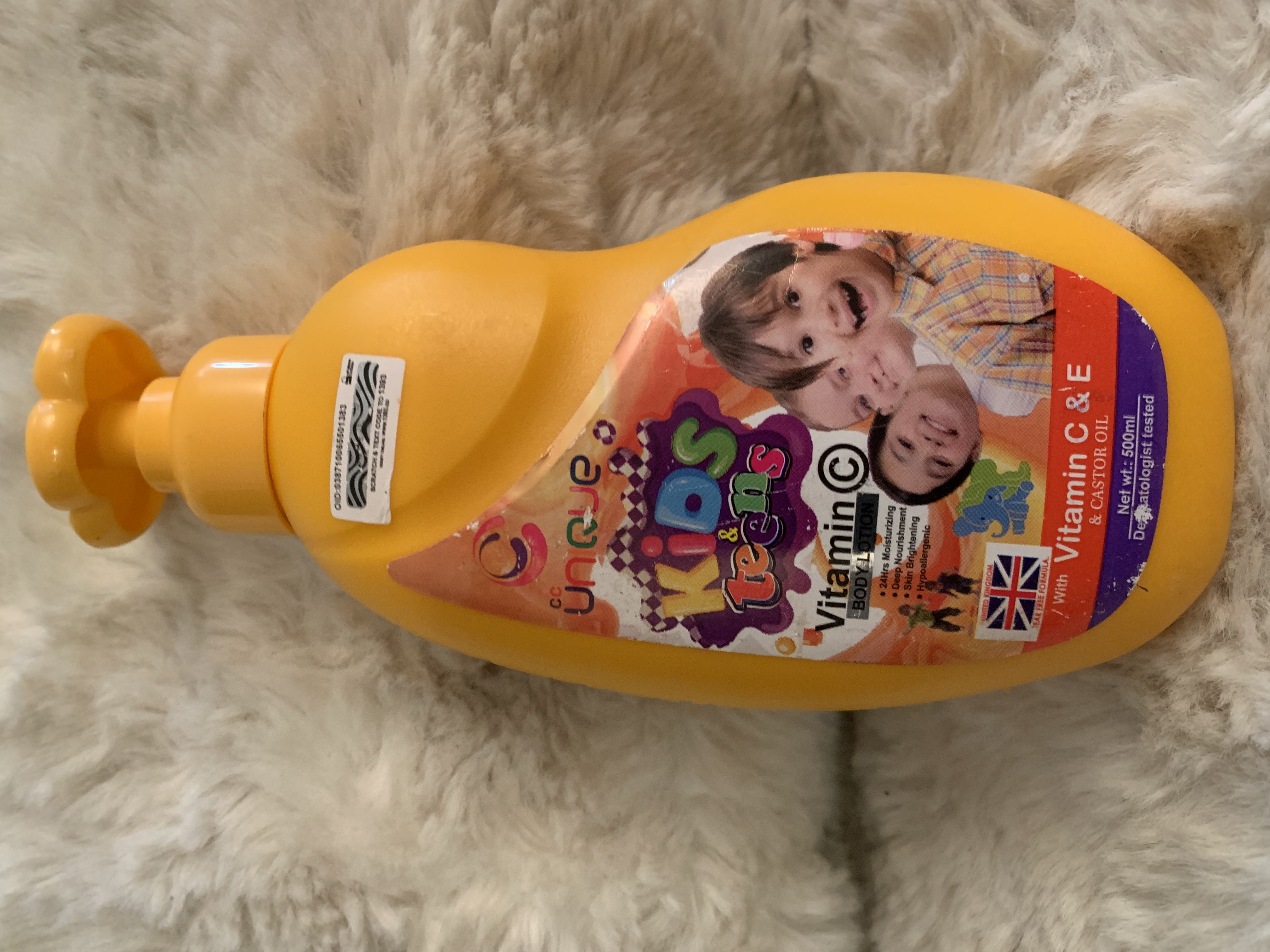 Kids teen vitamin c body lotion