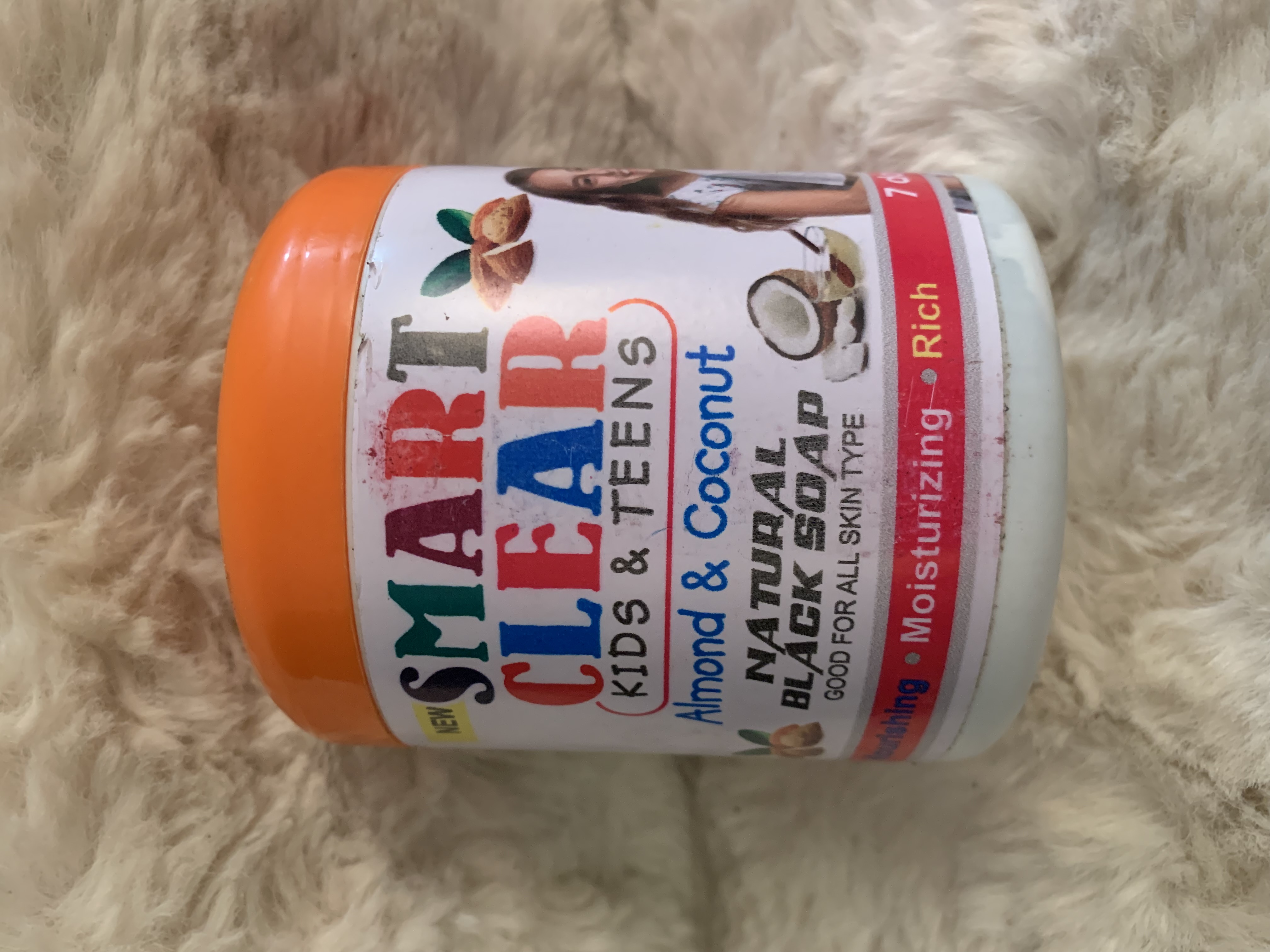 Smart clear kids and teens natural black soap 
